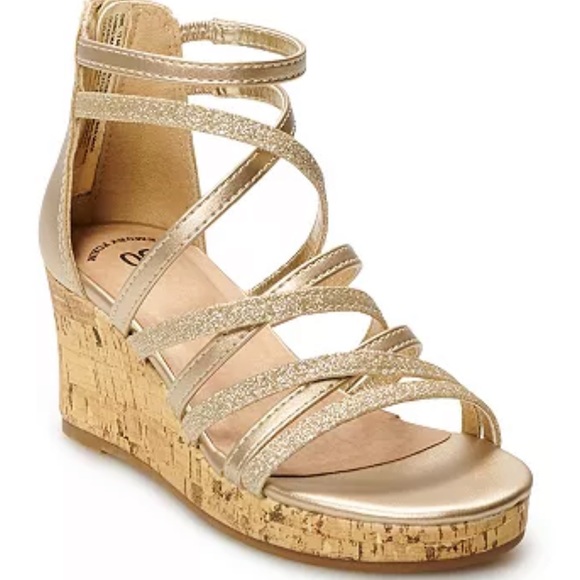 SO® Lezlie Girls' Wedge Sandals - Picture 1 of 9
